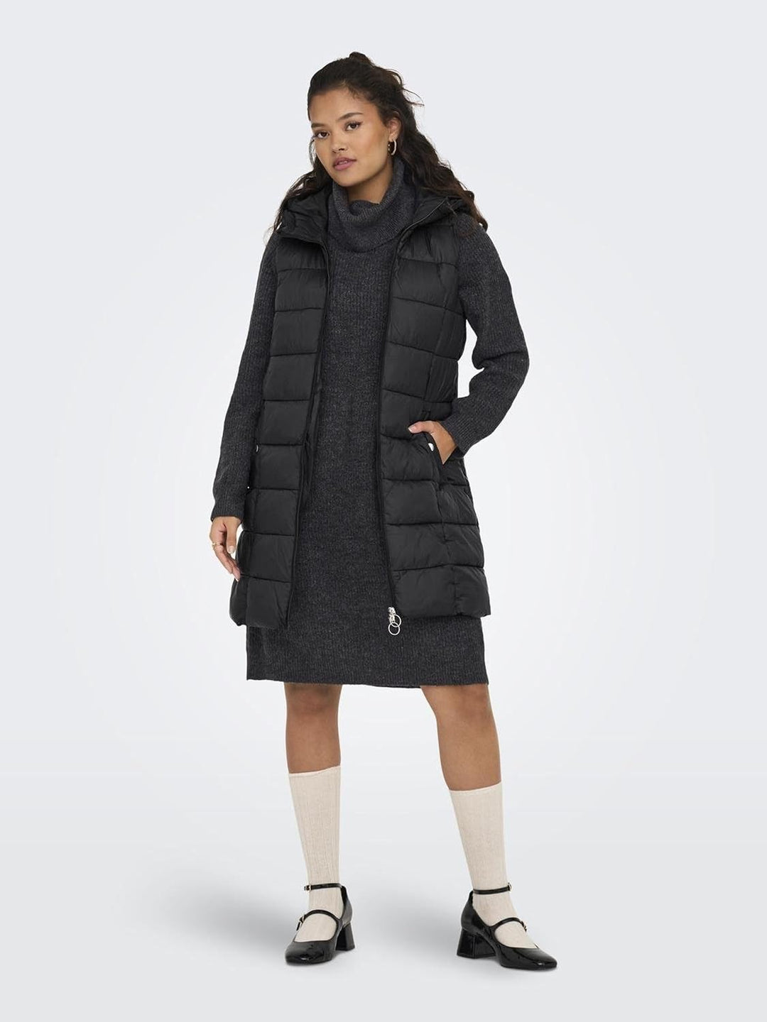 JACQUELINE de YONG Female Steppmantel JDYZULU Steppmantel S Schwarz, S Schwarz