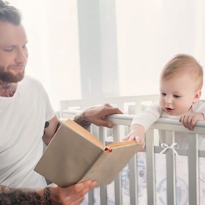 Vicloon Bettumrandung Nestchen, Nestchen für Kinderbetten Kantenschutz Baby Babybett, Atmungsaktive