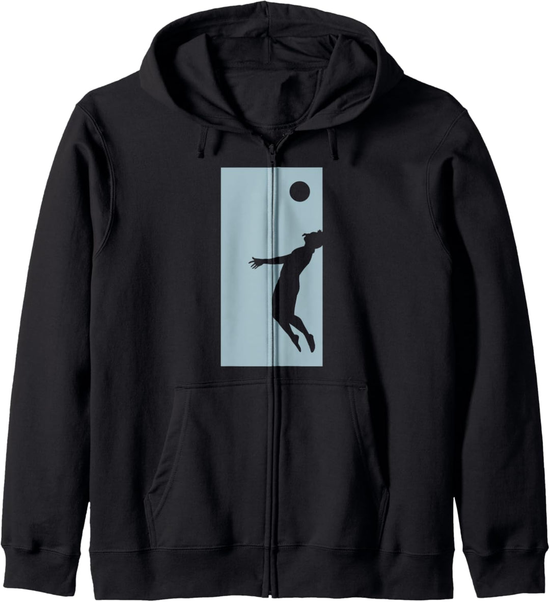 Volleyball Spieler Sprung Kapuzenjacke