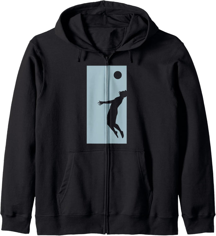 Volleyball Spieler Sprung Kapuzenjacke