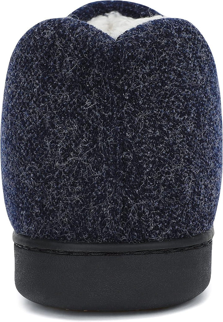 Mishansha Herren Winter Warme Hausschuhe Memory Foam Plüsch Pantoffeln,Gr.39-48 Blau 39 EU, Blau 39