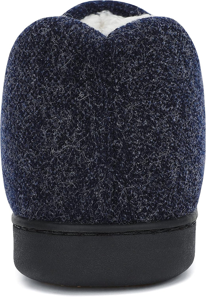 Mishansha Herren Winter Warme Hausschuhe Memory Foam Plüsch Pantoffeln,Gr.39-48 Blau 39 EU, Blau 39