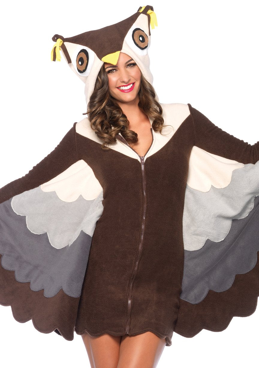 Leg Avenue 85500 - Cozy Owl Kostüm, Grösse Small (EUR 36), Small (EUR 36)