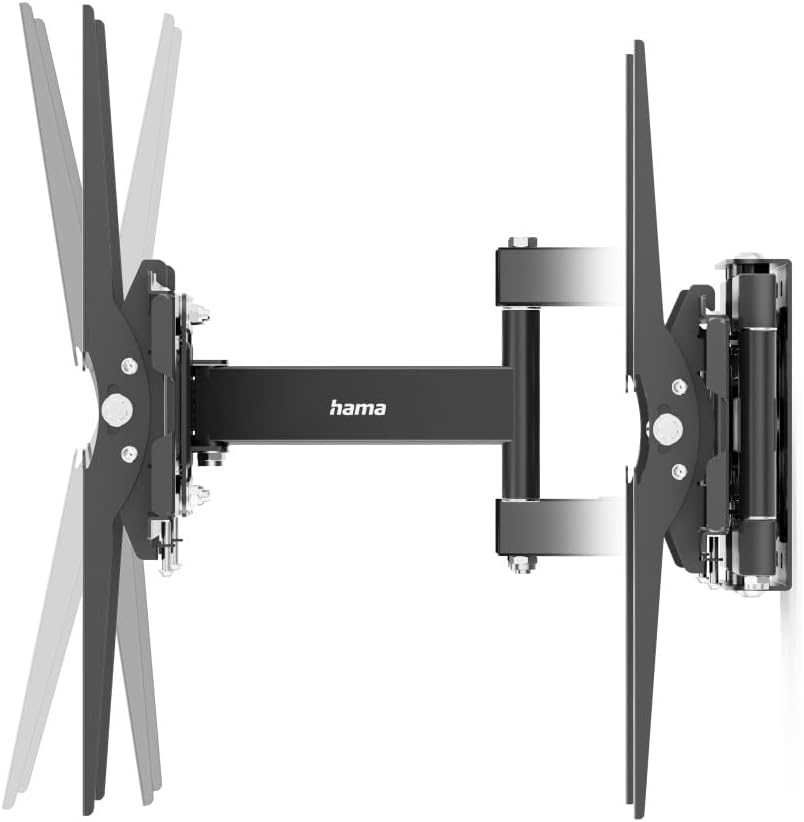 Hama TV Wandhalterung Schwenkbar &amp; Neigbar 32–75 Zoll (81–191 cm) – Vollbeweglich, Ausziehbar, VESA
