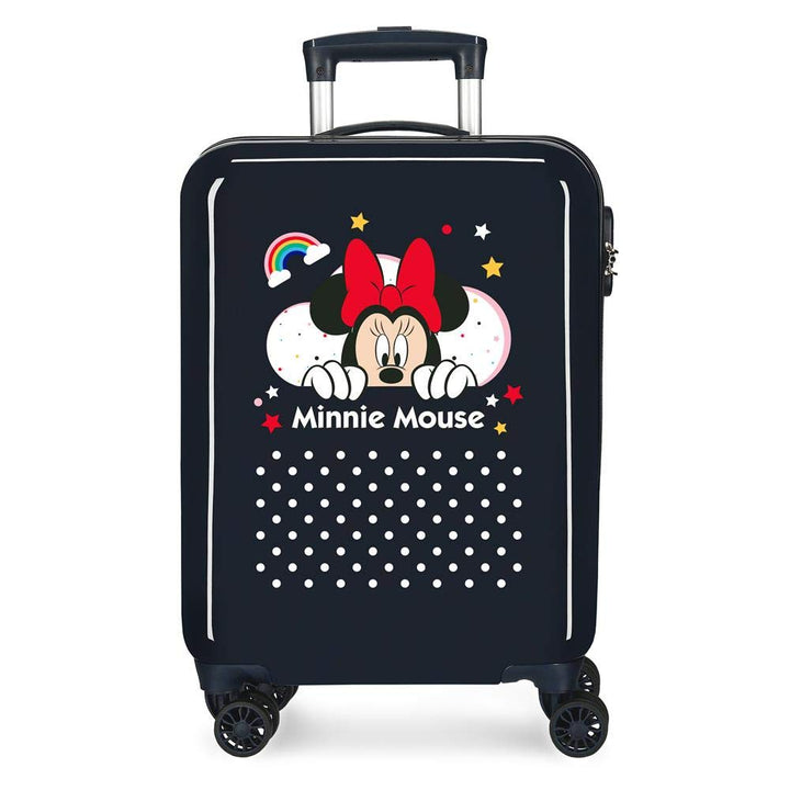 Disney Minnie Rainbow Kabinentasche, Blau, 37 x 55 x 20 cm, starrer ABS-Kombinationsverschluss seitl