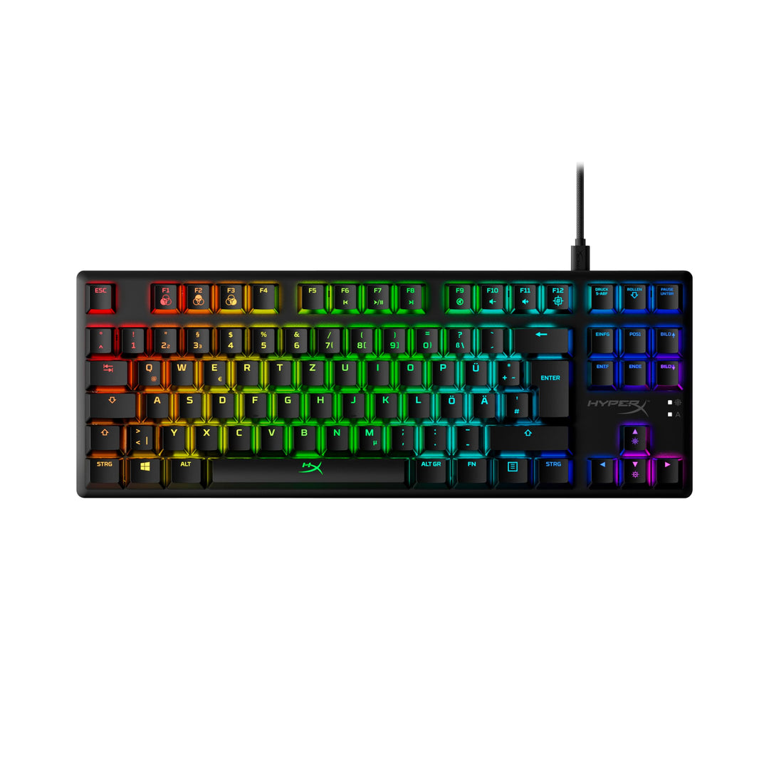 HyperX , USB-A, Alloy Origins Core – RGB Mechanische Gaming Tastatur, Tenkeyless, HyperX Red switche