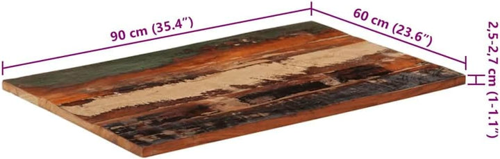 vidaXL Tischplatte Massivholzplatte Holzplatte Ersatztischplatte Holz Platte für Couchtisch Rechteck