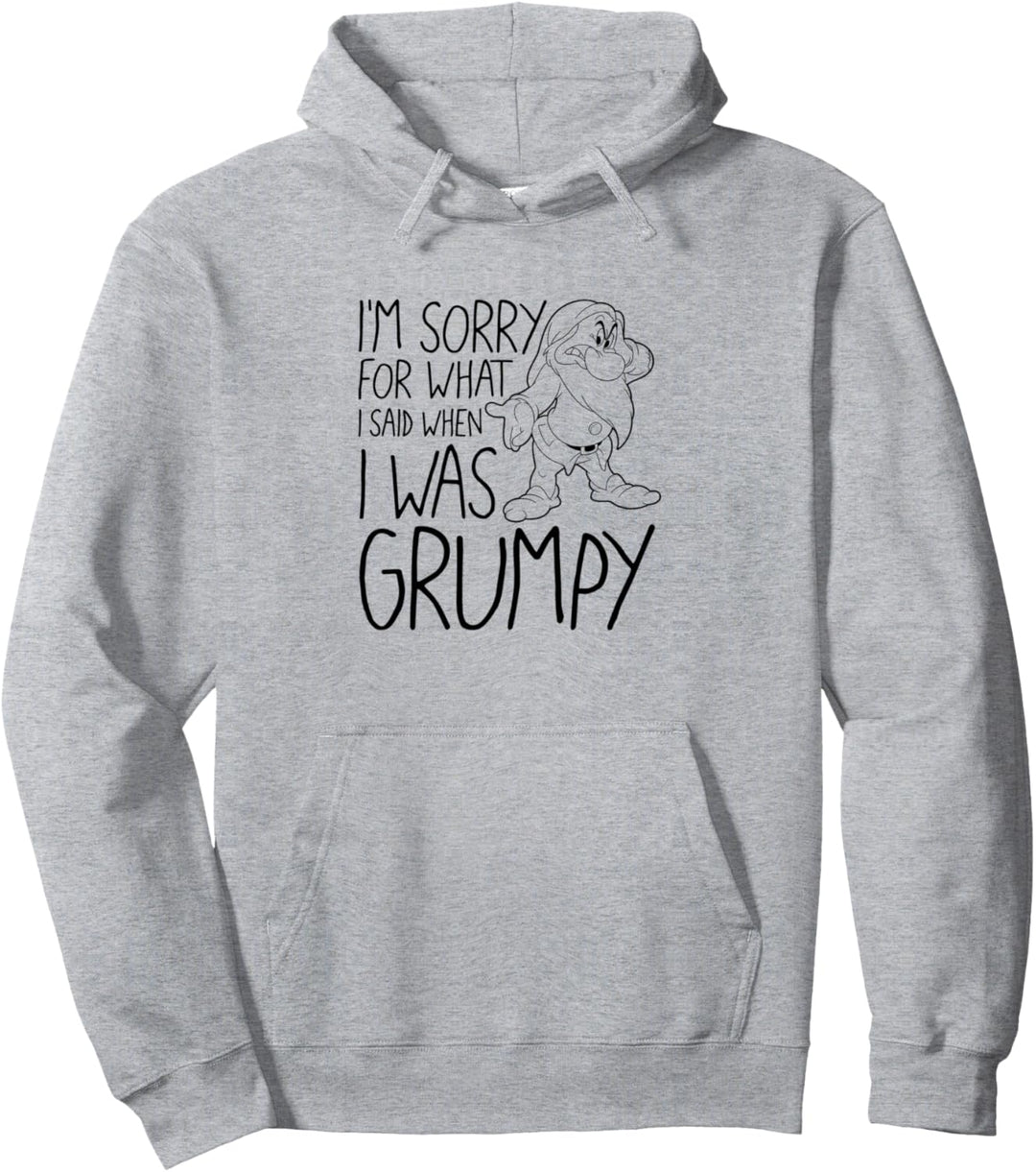 Disney Snow White Grumpy Things Said Text Poster C1 Pullover Hoodie