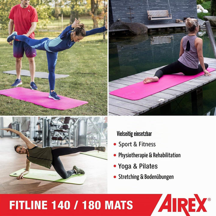 Airex Fitline Fitnessmatte anthrazit, anthrazit