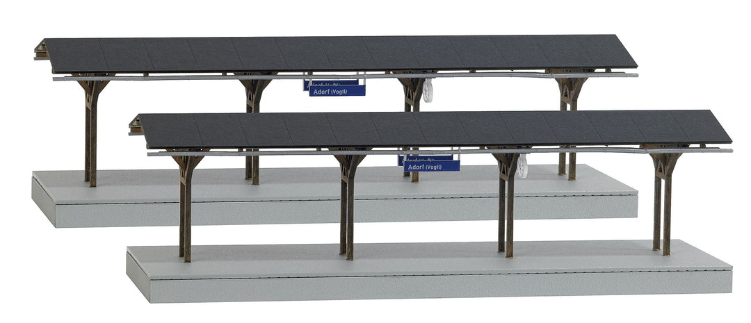 Busch 1466 - Bahnsteig Adorf