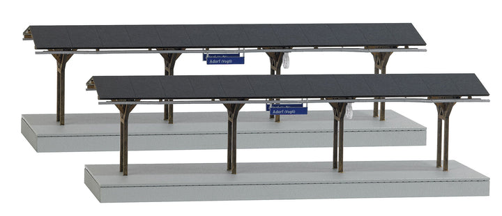 Busch 1466 - Bahnsteig Adorf