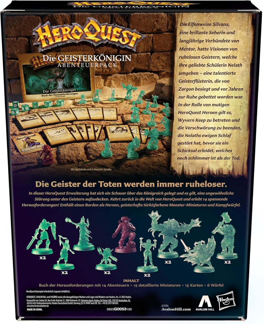 HeroQuest Die Geisterkönigin Abenteuerpack, HeroQuest Basisspiel erforderlich, White Single, Single