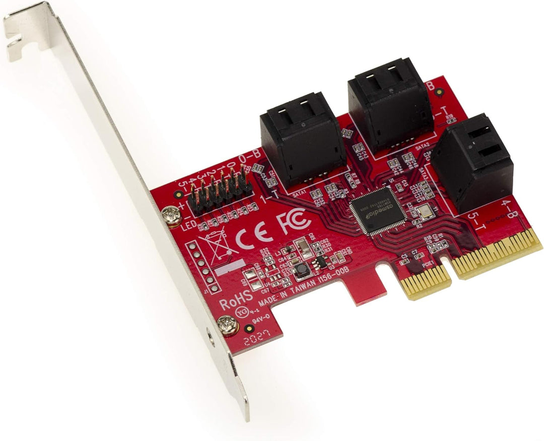 KALEA-INFORMATIQUE PCI Express PCIe 3.0 4X SATA 3.0 6 Ports Karte. Port Multiplier Unterstützung für
