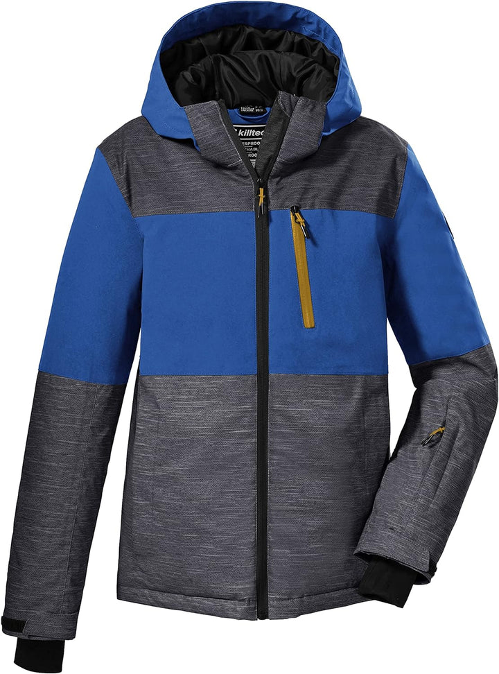 killtec Jungen Skijacke/Funktionsjacke mit Kapuze und Schneefang KSW 181 BYS SKI JCKT, anthrazit, 11