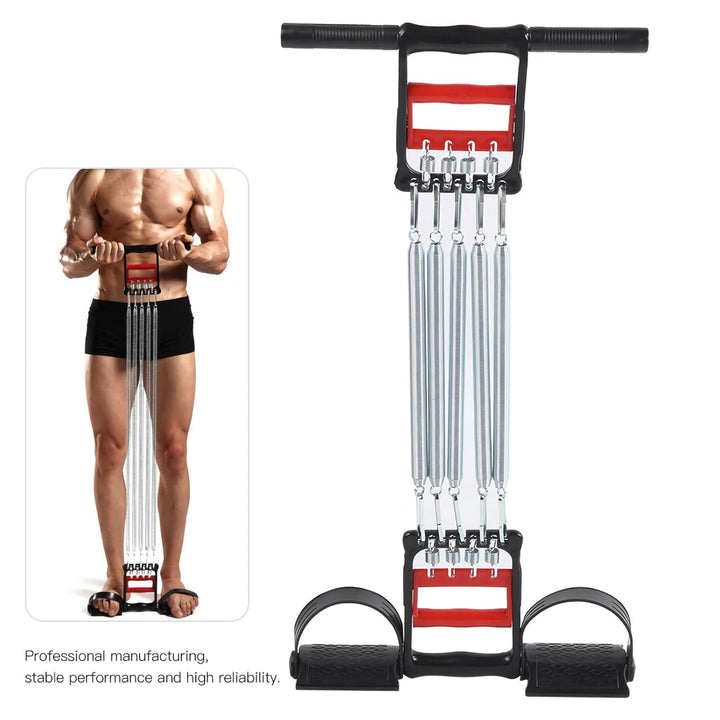 65 Kg 5 Federn Mehrfunktionsexpander, Armübungen für Bauch, Hausfitnessgeräte für das Sitzen oder St