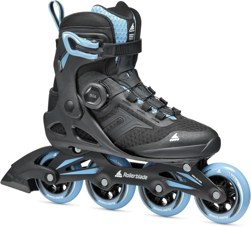 Rollerblade Damen Macroblade 84 Boa W Inline-Skates EU: 39/40 (UK: 6-6.5 / US: 8-8.5) SCHWARZ/PULVER