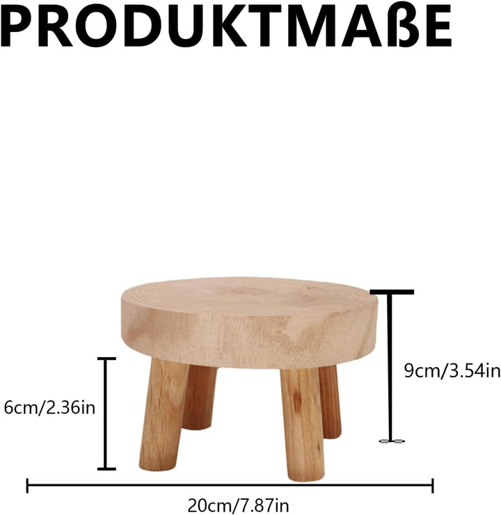 Pflanzenständer Holz,Generisch Blumenhocker Holz,Holzhocker Als Ausstellungsständer, Pflanzenstützen