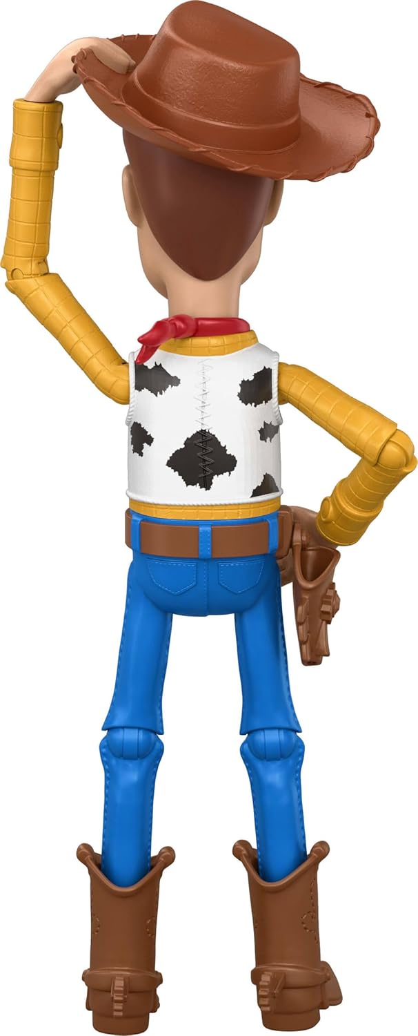 Mattel Disney Pixar Toy Story 5 grosse Woody-Figur, ca. 30 cm gross, Sheriff Woody Spielzeug aus dem