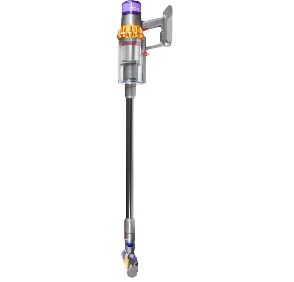 Dyson V15 Detect Absolute Akku-Handstaubsauger mit Stiel - Nickel/Satin Gelb