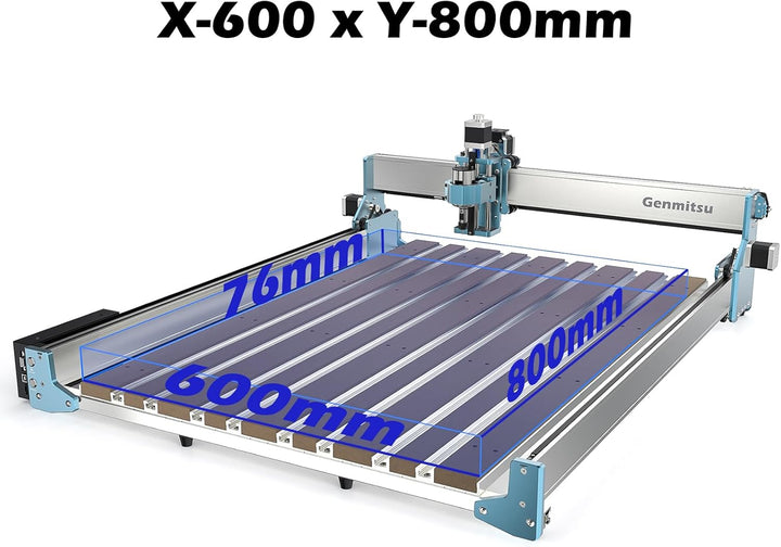 Genmitsu 2080 Aluminium- und MDF-Hybrid-Spoilboard-Tisch für 4040 RENO CNC-Fräsmaschine, erweitert d