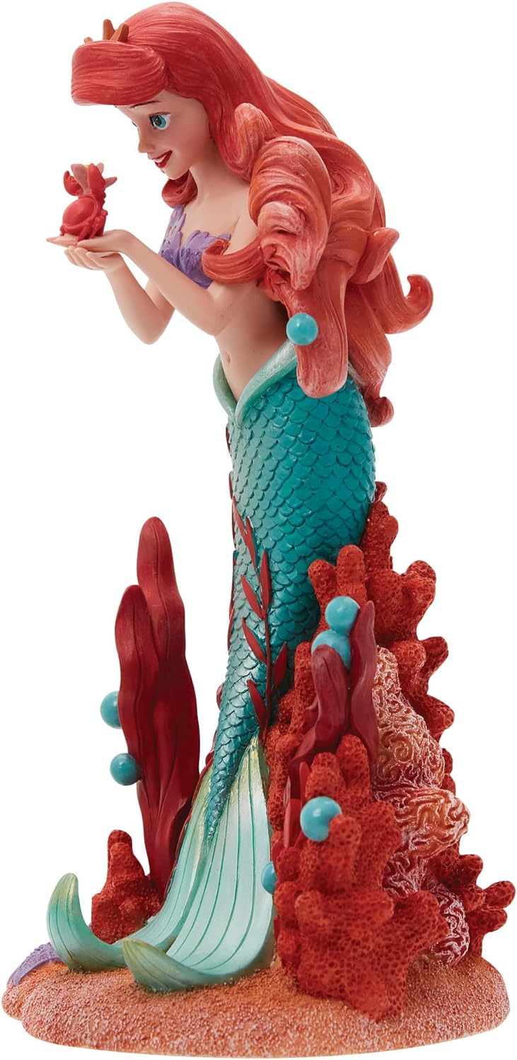 Enesco Disney Showcase Botanical The Little Mermaid Arielle Holding Sebastian Figur, 20,3 cm, mehrfa