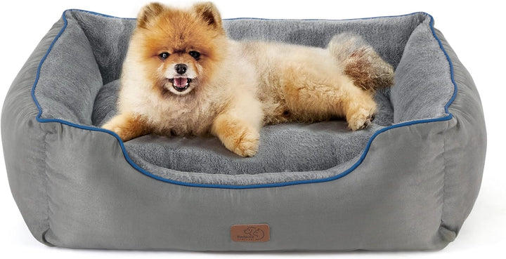 BEDSURE Katzenbett grosse Katzen waschbar - 51x48x15cm Katzen Bettchen Indoor für Katzen, quadratisc