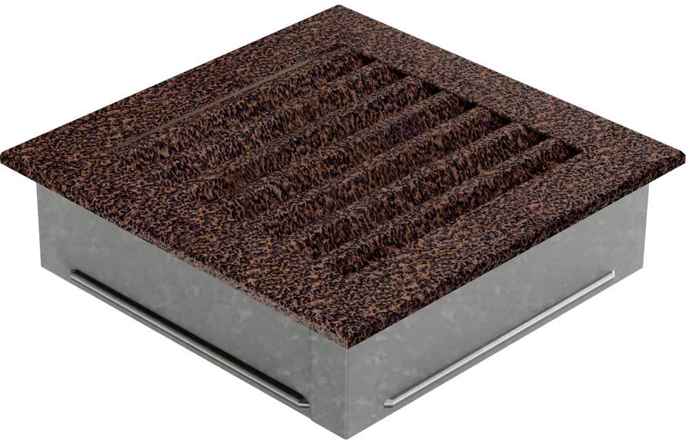 Kratki Lüftungsgitter Kamingitter FRESH 17cm x 17cm kupfer