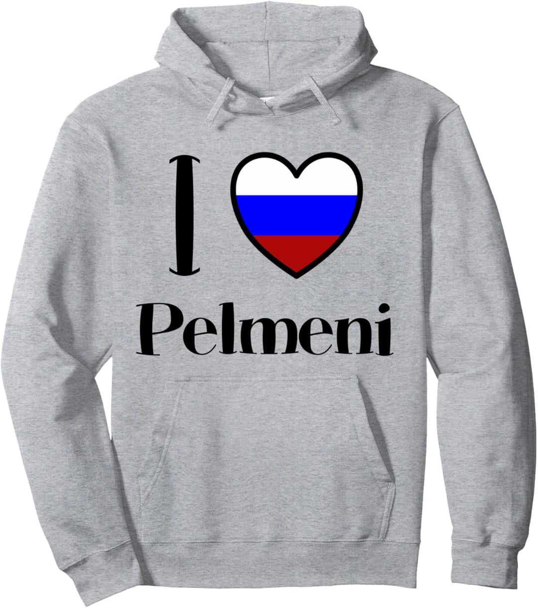 Russland Teigtaschen Essen UdSSR CCCP Russia I Love Pelmeni Pullover Hoodie