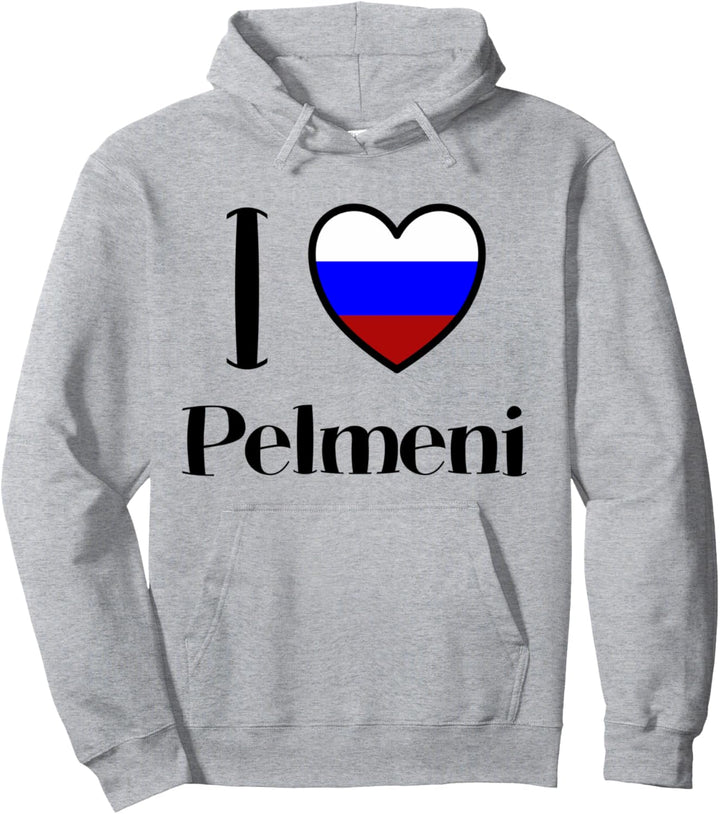 Russland Teigtaschen Essen UdSSR CCCP Russia I Love Pelmeni Pullover Hoodie