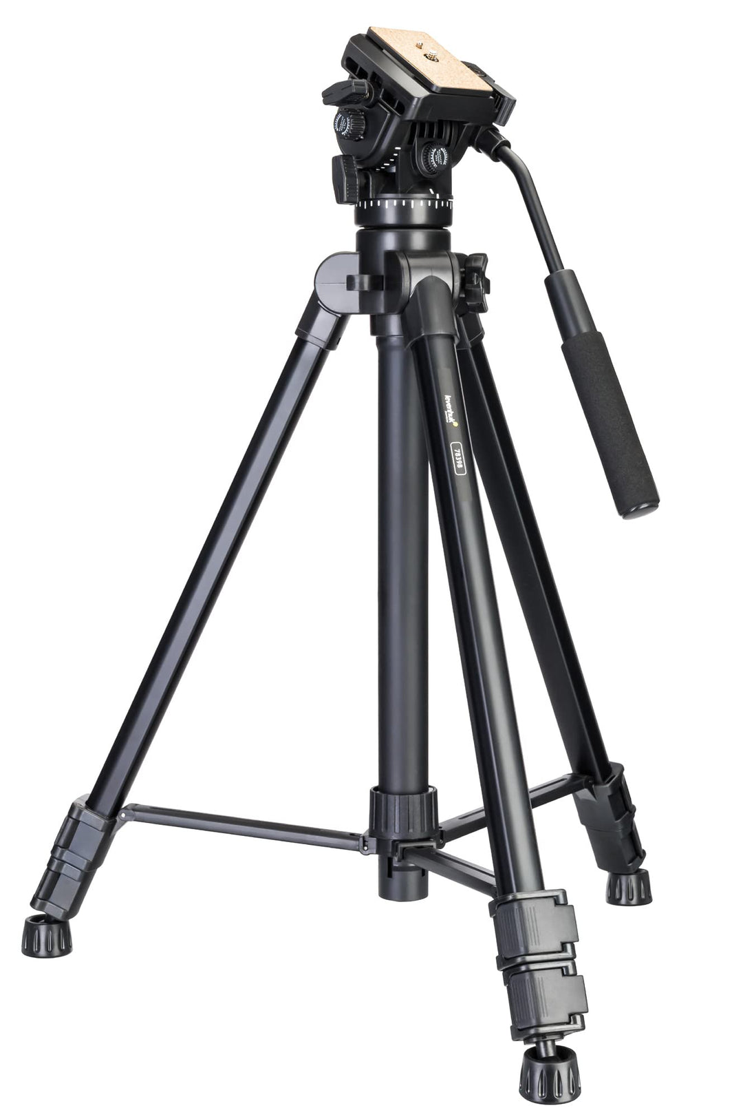 Levenhuk Level Plus VT20 Stabiles Bodenstativ Mit Wasserwaage, Fluidkopf Und 600—1650 mm Höhe Für Op