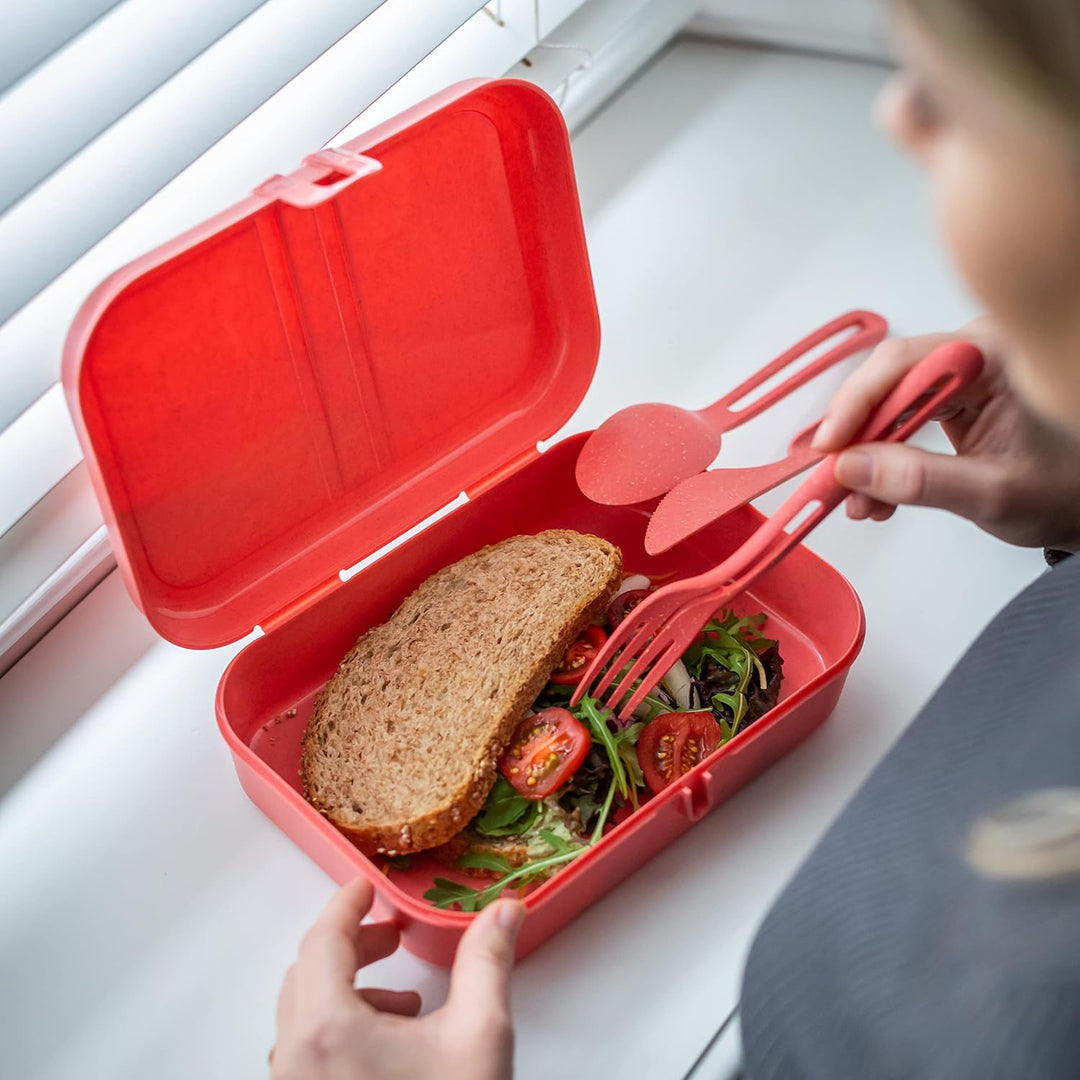 Koziol PASCAL L Lunchbox | mit herausnehmbarem Trennsteg, mit Clipverschluss | biozirkulärer Kunstst