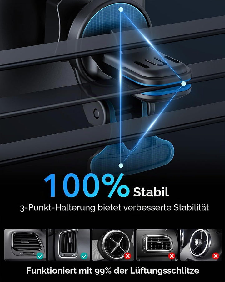 ESR 15W HaloLock Magnetisches Kabelloses Handyhalterung Ladegerät kompatibel mit MagSafe Autohalteru