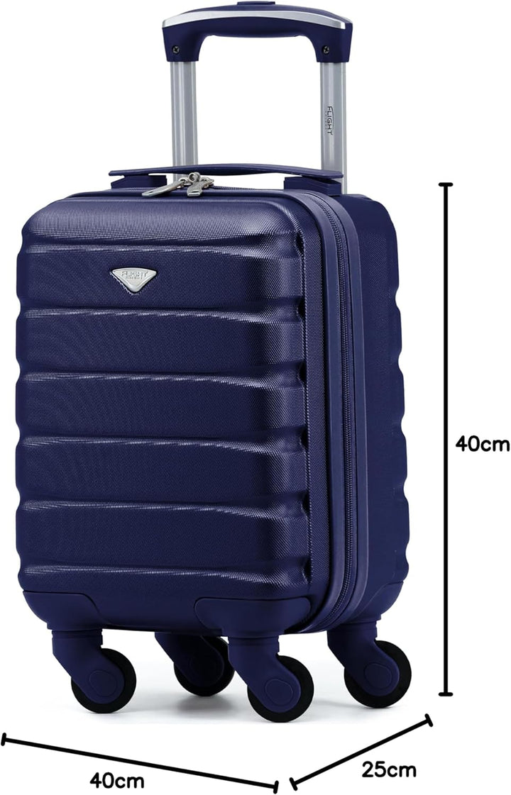 Flight Knight Leichte 4-Rad-abs-hartschalenkoffer Handgepack, Zugelassen Fur Uber 100 Fluggesellscha