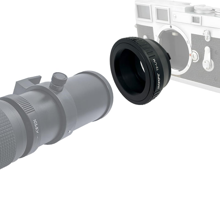 T2-LM Objektivadapter Adapterring,T-Mount T2 Schraubgewinde Objektiv Kompatibel auf für Leica M1,M2,
