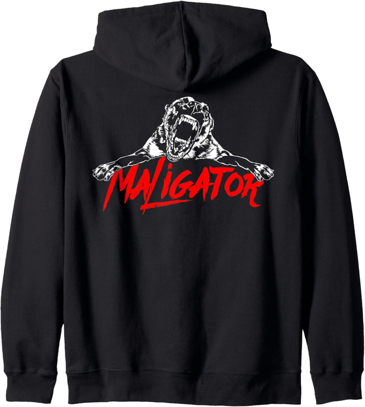 Maligator Belgian Malinois Hund Hundespruch Wilsigns Kapuzenjacke