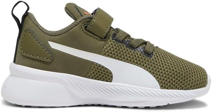 PUMA Herren Flyer Runner Engineer Knit Laufschuh 35.5 EU Mehrfarbig Olive Drab Puma White Hot Heat,