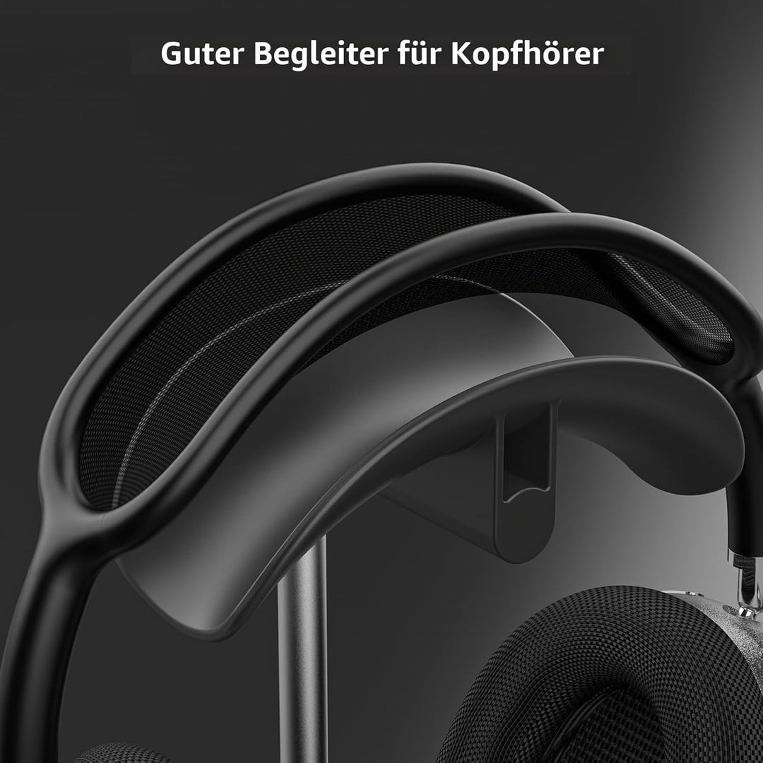 Kopfhörer Ständer, Headset Halterung Halter Tisch mit Aluminium Basis, kompatibel mit AirPods Max, S