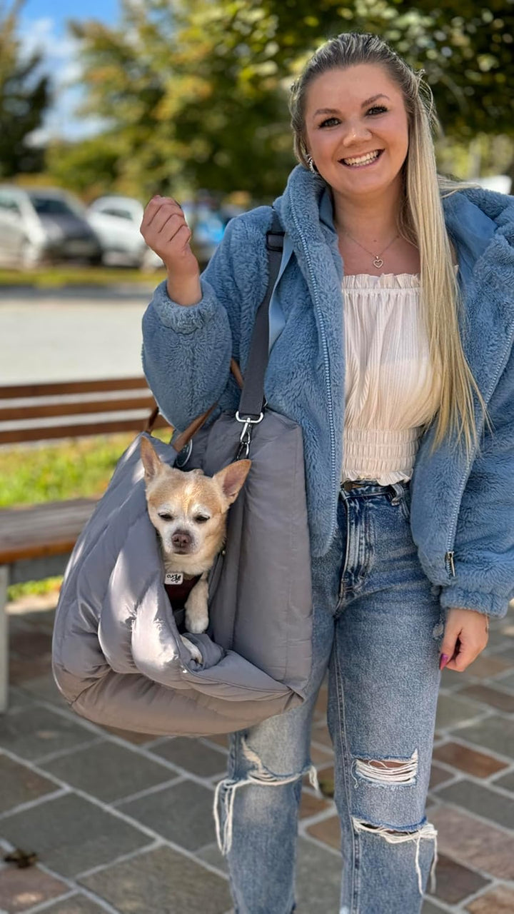 Flying Dog Baily Hundereisetasche Hundetasche mit Memory-Matratze, Autositz, Pet Seat, Stil und Gemü