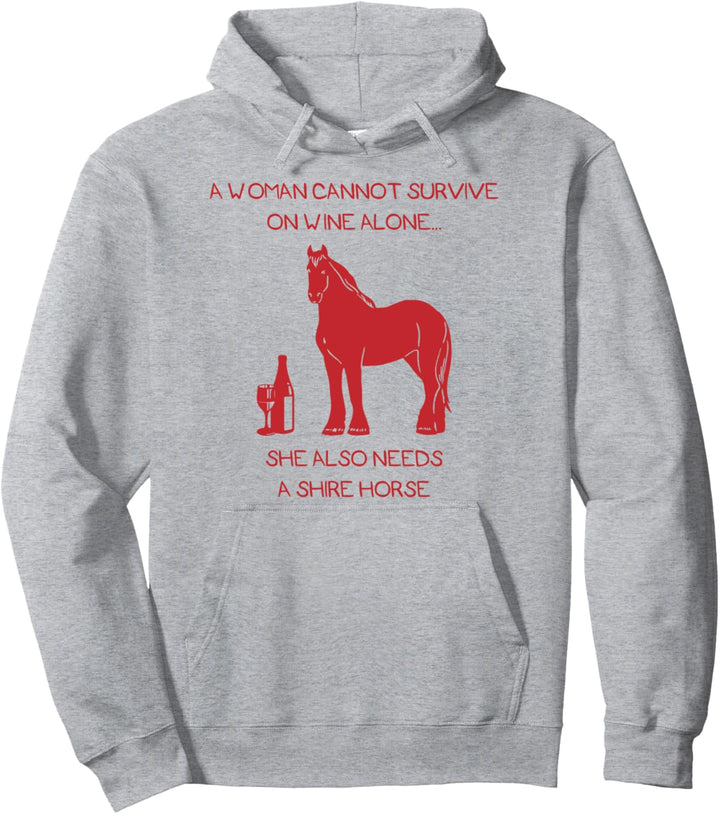 Shire Horse Pferde Mädchen Sprüche Reiterin Pullover Hoodie