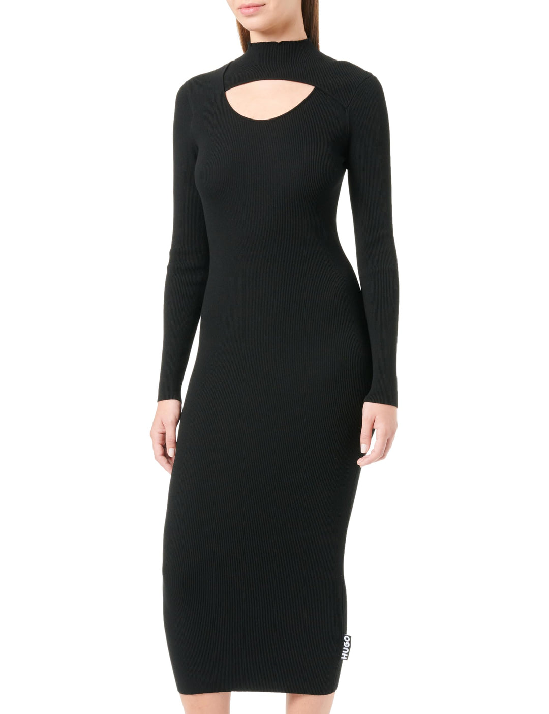HUGO Damen Soritexa Knitted Dress S Black1, S Black1