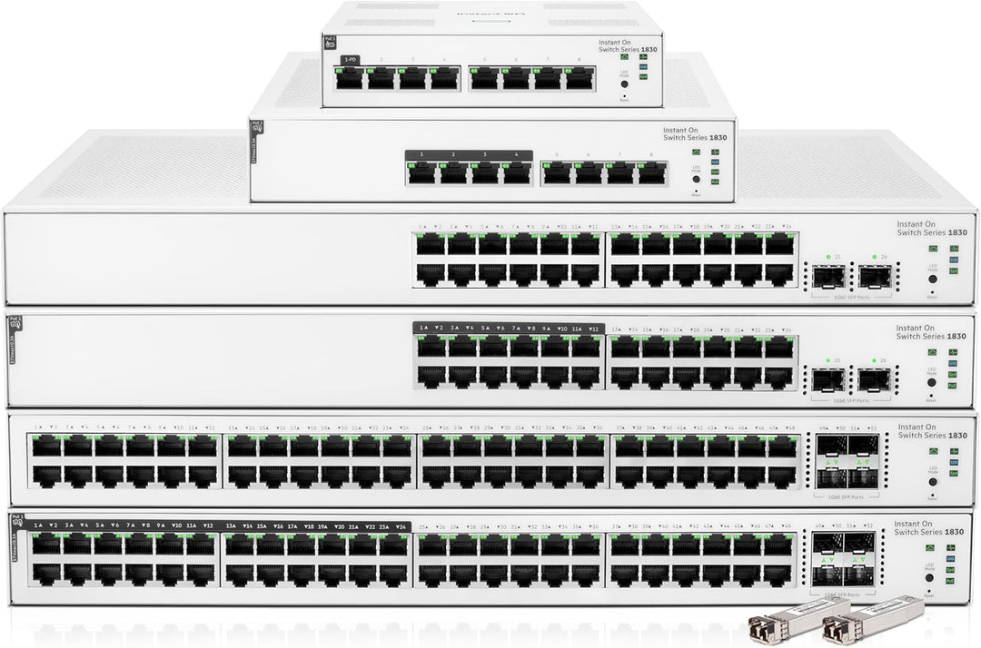 Aruba Instant On 1830 24-Port Gb Smart-Managed Layer-2-Ethernet-Switch | 24x 1G | 2X SFP | Lüfterlos