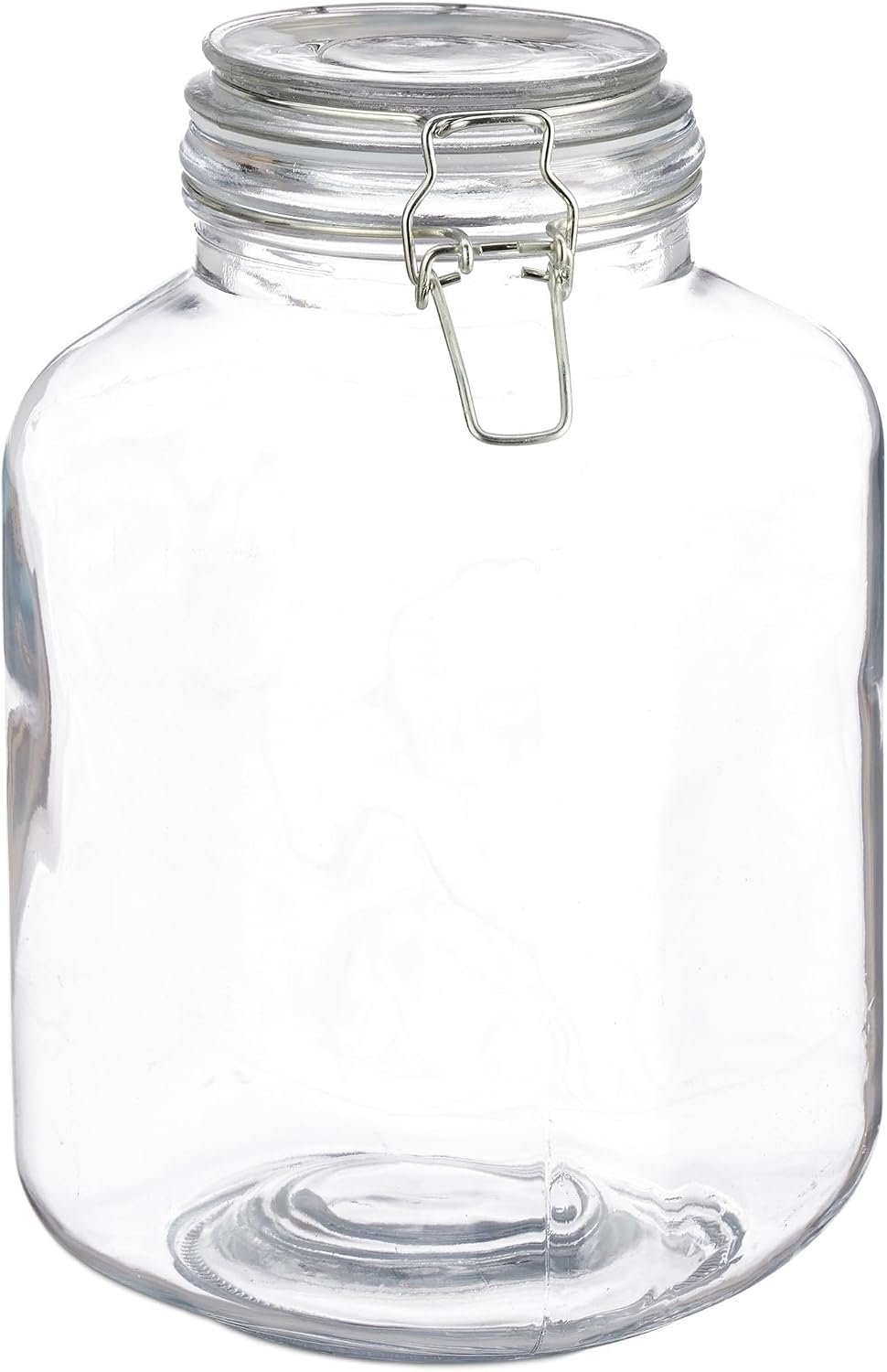 Relaxdays, klar 3 Liter Einmachglas, zum Konservieren, Gastro, Bügelverschluss, Gummiring, luftdicht