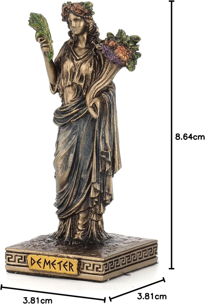 Veronese Design Griechische Götter Miniaturfigur (Demeter, Bronze) Demeter Bronze, Demeter Bronze
