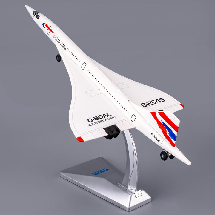 TGRCM-CZ 1/168 Concorde Supersonic Airliner Modell Flugzeug Spielzeug, Zinklegierung Diecast Spielze