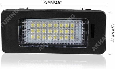 akhan KB11 - Fehlerfrei Kennzeichenbeleuchtung, Nummerschildbeleuchtung Xenon Weiss Plug&Play CanBus
