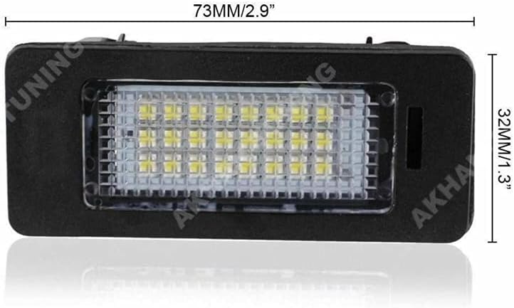 akhan KB11 - Fehlerfrei Kennzeichenbeleuchtung, Nummerschildbeleuchtung Xenon Weiss Plug&Play CanBus