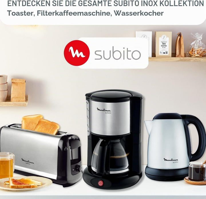 MOULINEX LS260800 Subito Toaster - Edelstahl und Schwarz