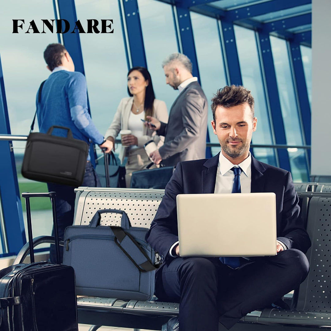 FANDARE Laptoptasche 15,6 Zoll Notebooktasche Herren Damen Aktentasche Umhängetasche Schultertasche