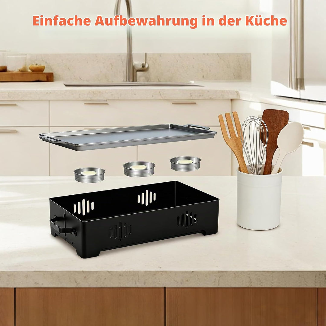 BBQ Warmhalteplatte, Fleischwarmhalter FüR Grillen, Warmhaltebehälter für Essen &amp; Grillgut, Speisenw