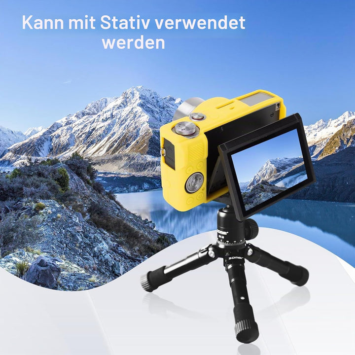 Rieibi Silikon-Schutzhülle für Canon G7X Mark III Hülle, G7X Mark III Zubehör mit 2 Stück Displaysch